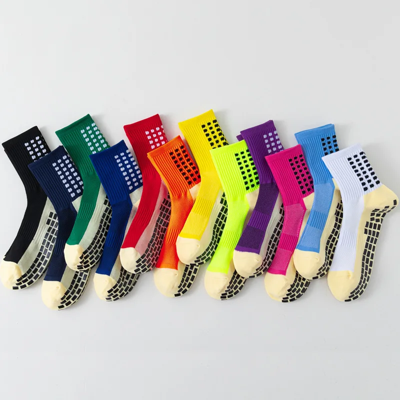 and Women New Men Football Sports Socks Socks Non-slip Silicone Bottom Soccer Basketball Grip Socks