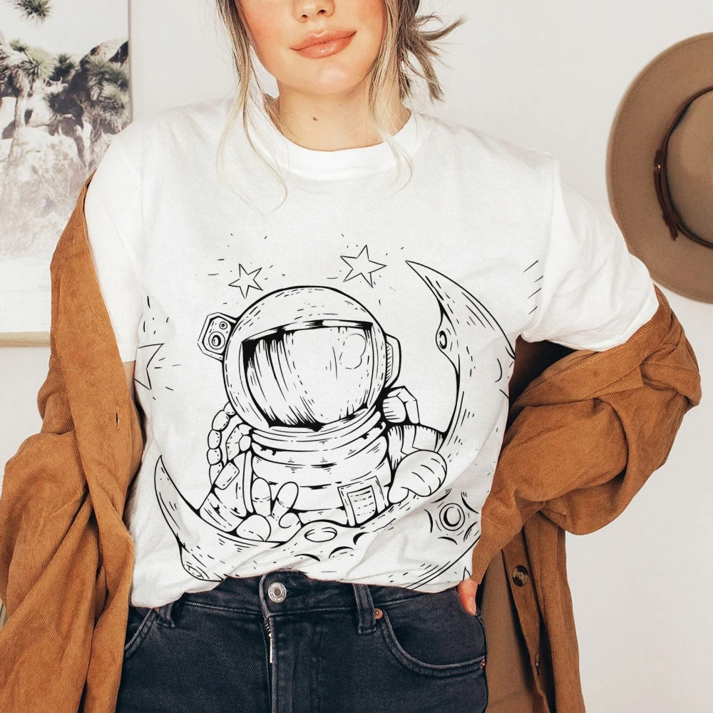 

Women's Print T-Shirt Breathable Relaxed Fit Round Neck Short Sleeve Casual Top for Spring Summer Fashion Casual Short Sleeve