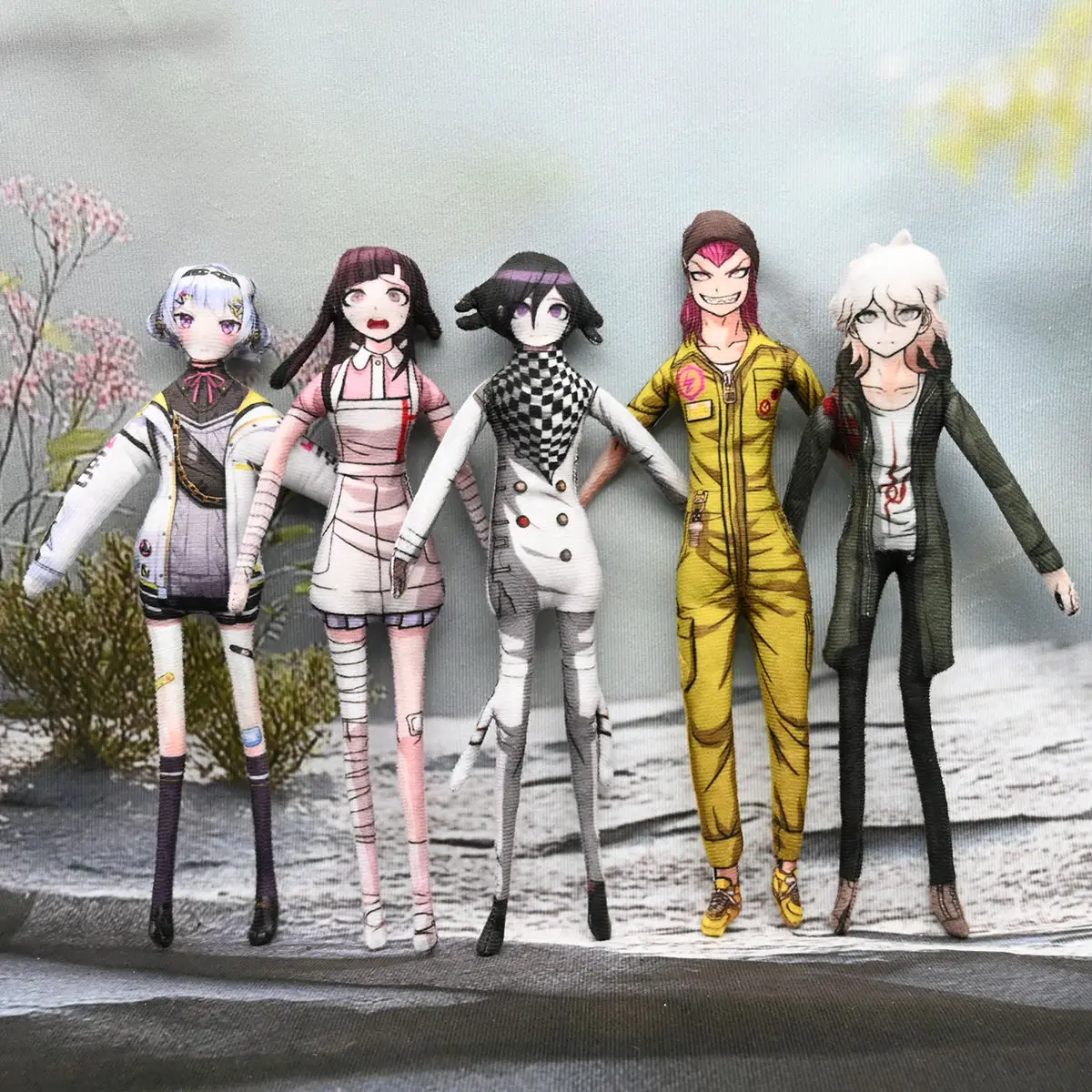 

Danganronpa аниме подвижная мягкая кукла с абстрактным корпусом проволочный скелет косплей Хэллоуин куклы реквизит ручной работы