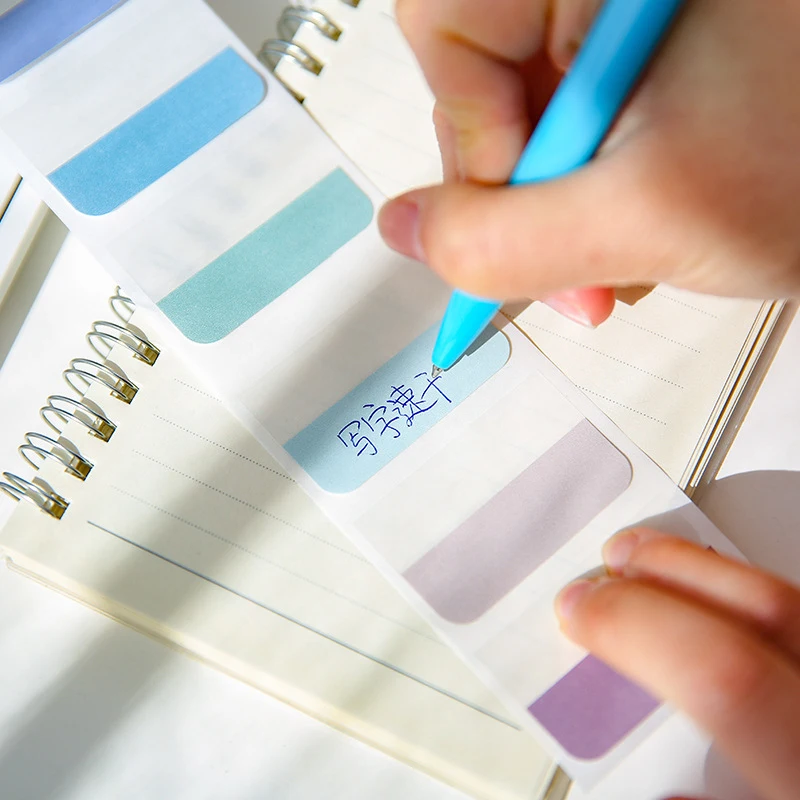 240/120/60 PCS Multicolor Sticky Writable Repositionable Index Tabs Flags For Pages Book Markers Reading Notes