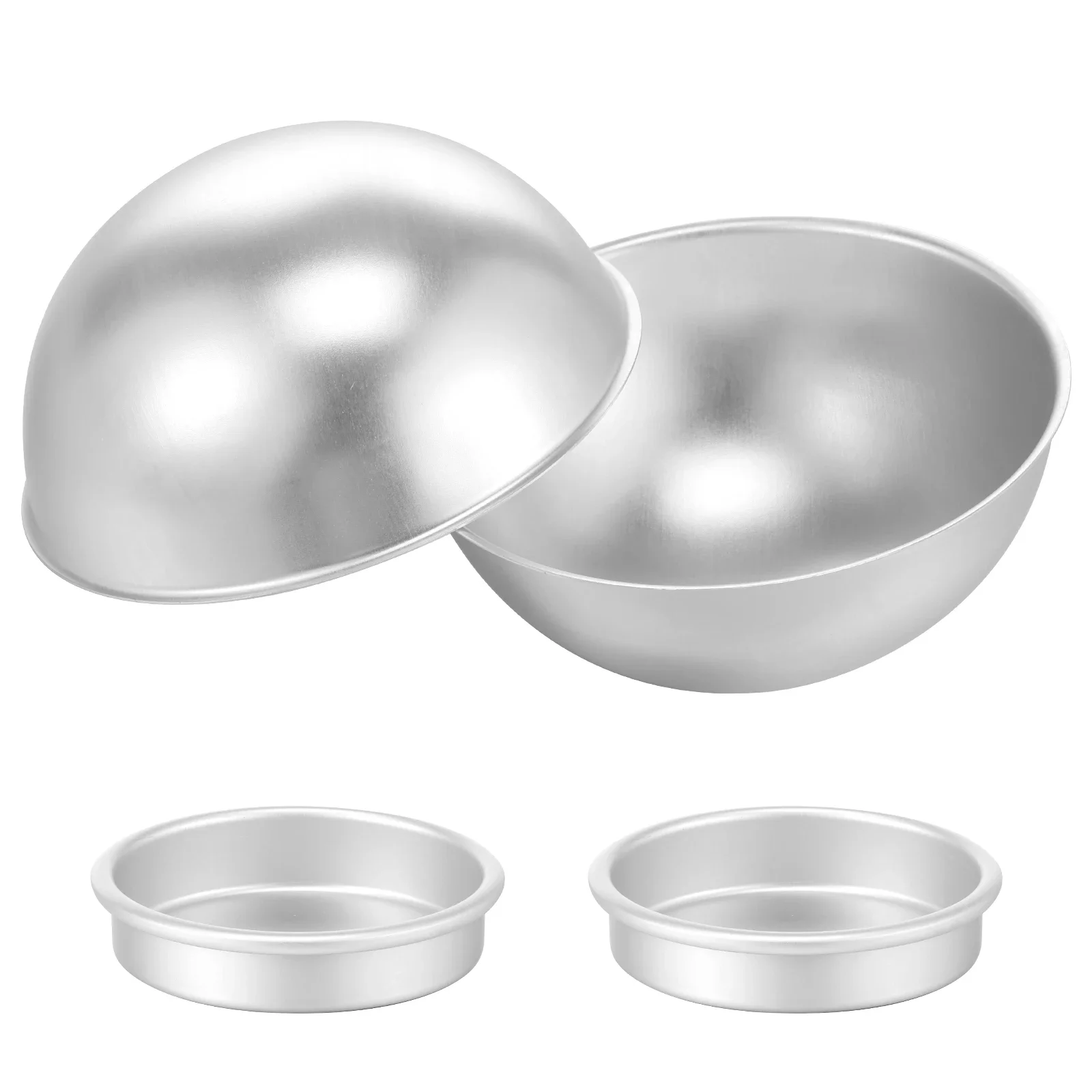 2 Stück Halbkugel-Kuchenform, 16,5 Zoll, Aluminiumlegierung, Halbkugel-Kuchenform, antihaftbeschichtet, für Kuchen, Brot, Kürbis