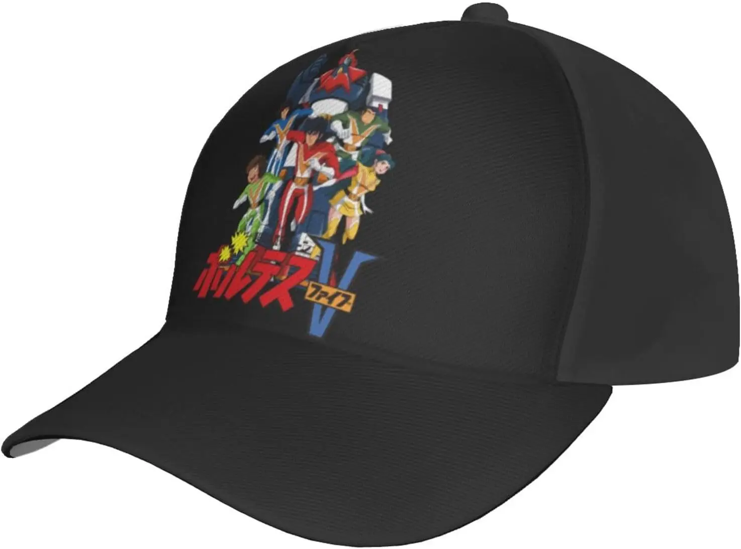 

Anime Voltes V Baseball Cap Unisex Adjustable Casual Chapeau Outdoor Sports Caps Black