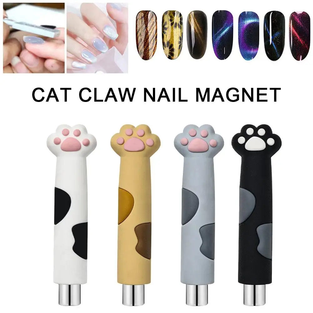 Cartoon Eye Magnet For Nails, Nail Art Paw Magnet Pens 3d Magnet Cylindrical Sticks Eye Nail Art Tool Home & Sa W8w7