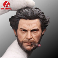 1/6 Hugh Jackman Male Head Carving PVC Head Sculpt Model Fit 12'' Soldier Action Figure Body Dolls