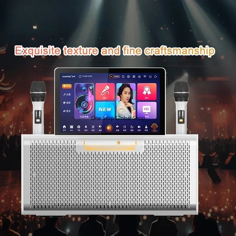 2025 Professional All-in-One Home Theater Karaoke System Touch Screen Sound Song Jukebox for KTV