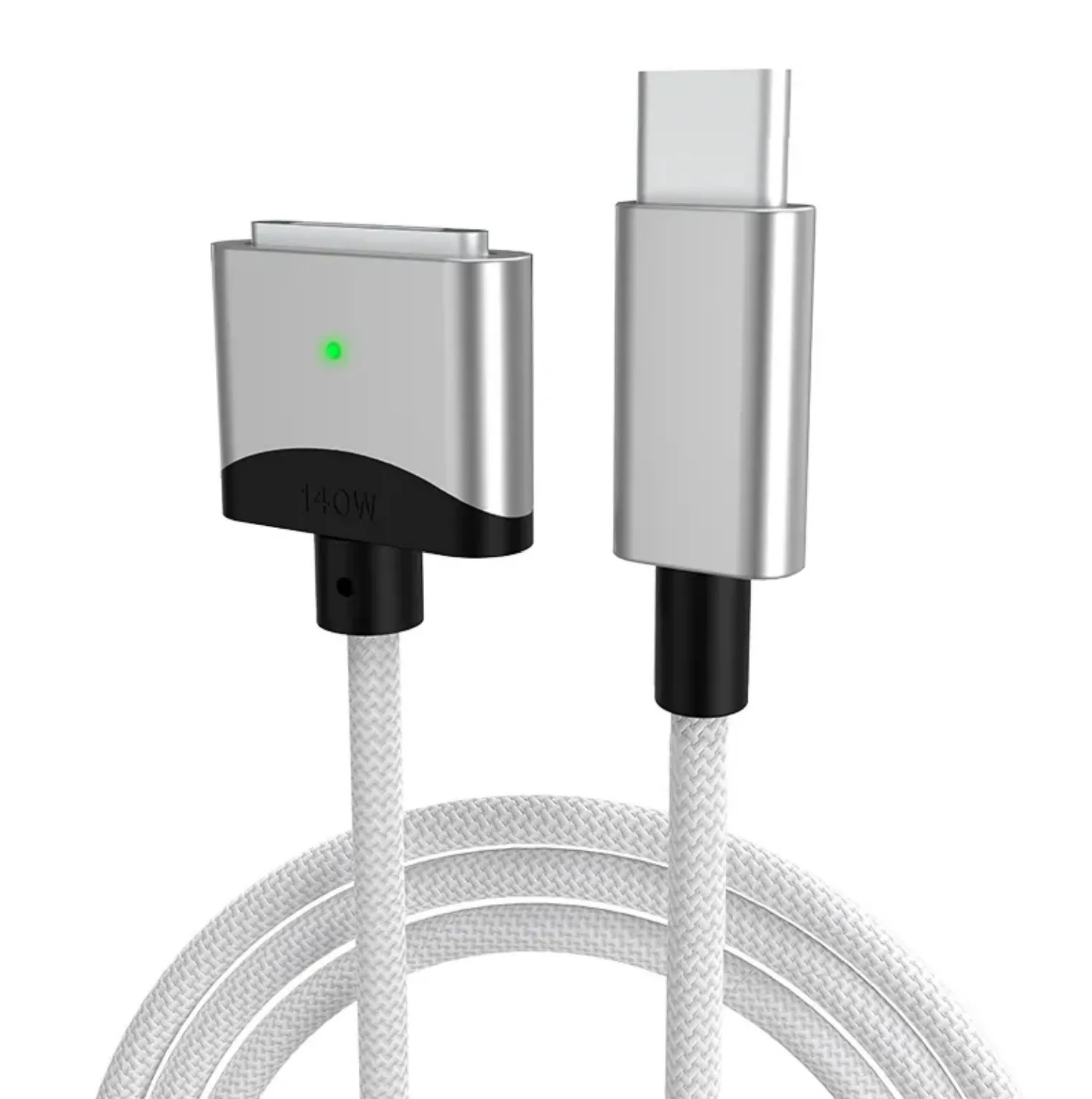 

Silver 140W PD charging usbc to magsafe 3 cable 2M/6.6FT for macbook use