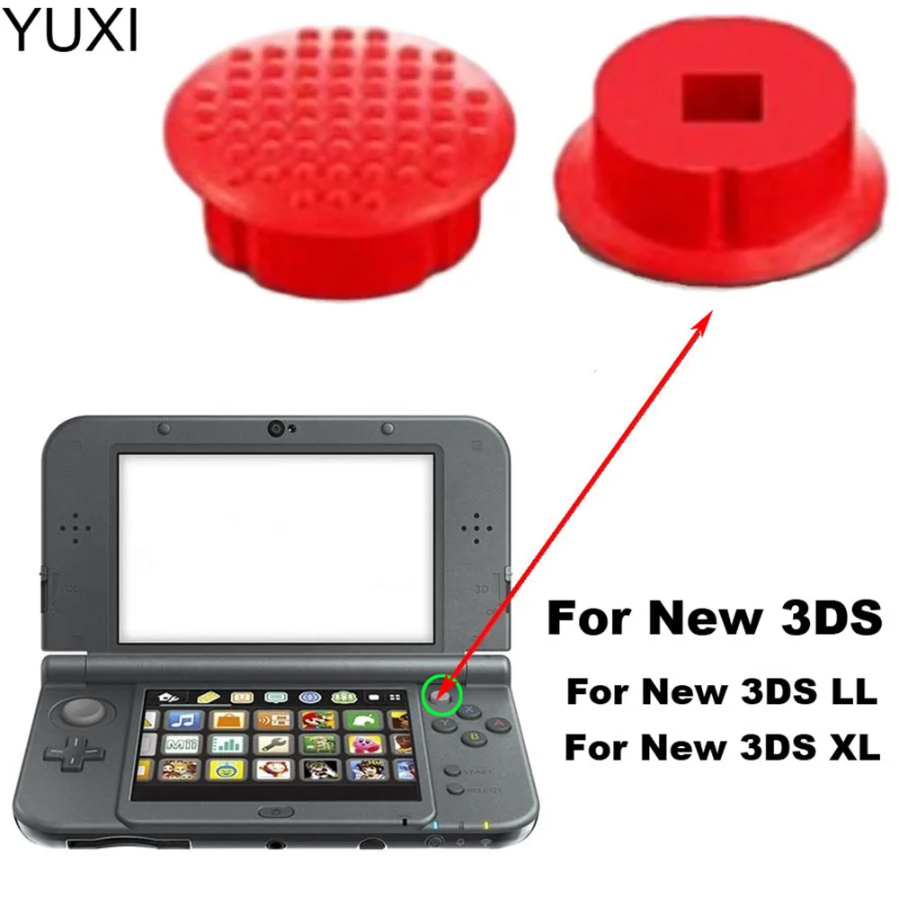 

YUXI 1PCS For New 3DSXL 3DSLL New 3DS 2015 For New 3DS 2DS XL LL Right Joystick C Stick Circle Pad Button Grip Cap Cover