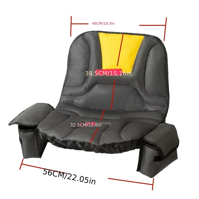 PZHI Lawn Tractor for Seat Cover with Pockets for Kubota Cub Cadet 12.5 to 14 Inch for Seat Back Height