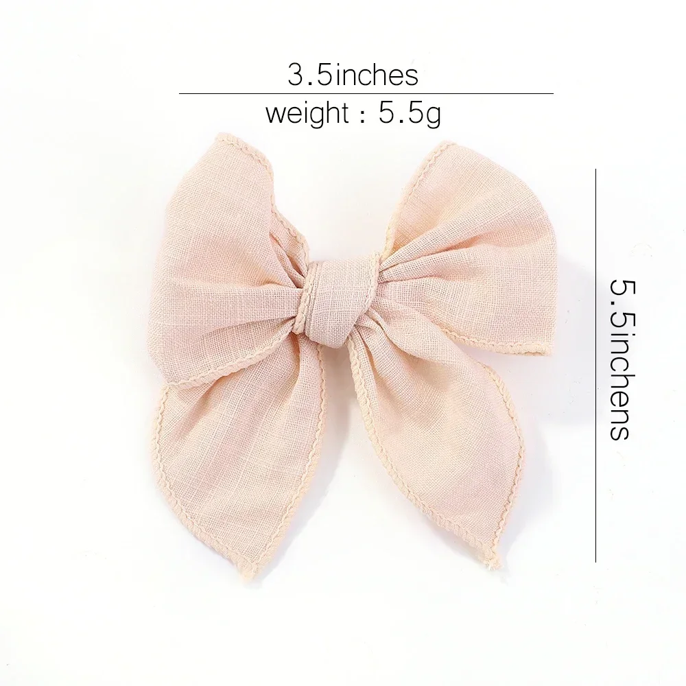 Pince à cheveux monochromatique avec nœud papillon et pinces, épingles à cheveux faites à la main, barrettes pour filles, vêtements de sauna,