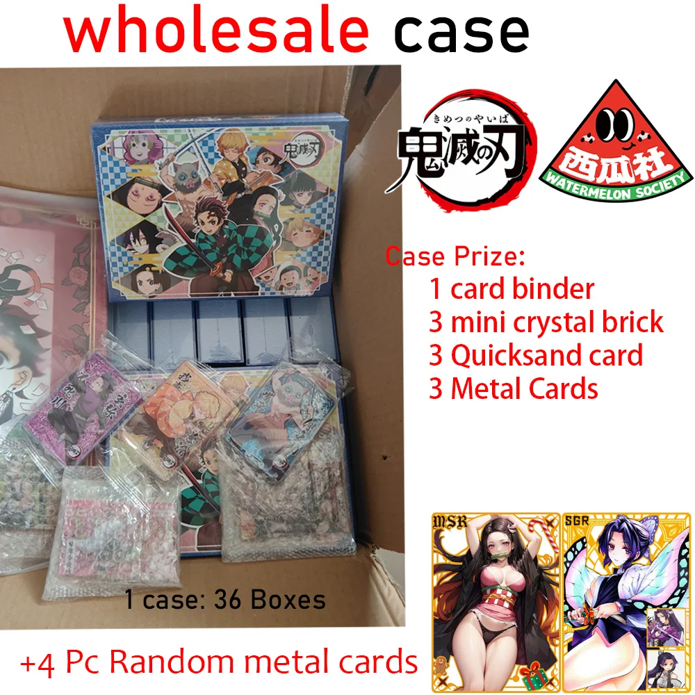 

Watermelon Society Demon Slayer Collection Japanese Anime Kimetsu No Yaiba Booster Box Tcg Cards Toy Hobbies Gifts