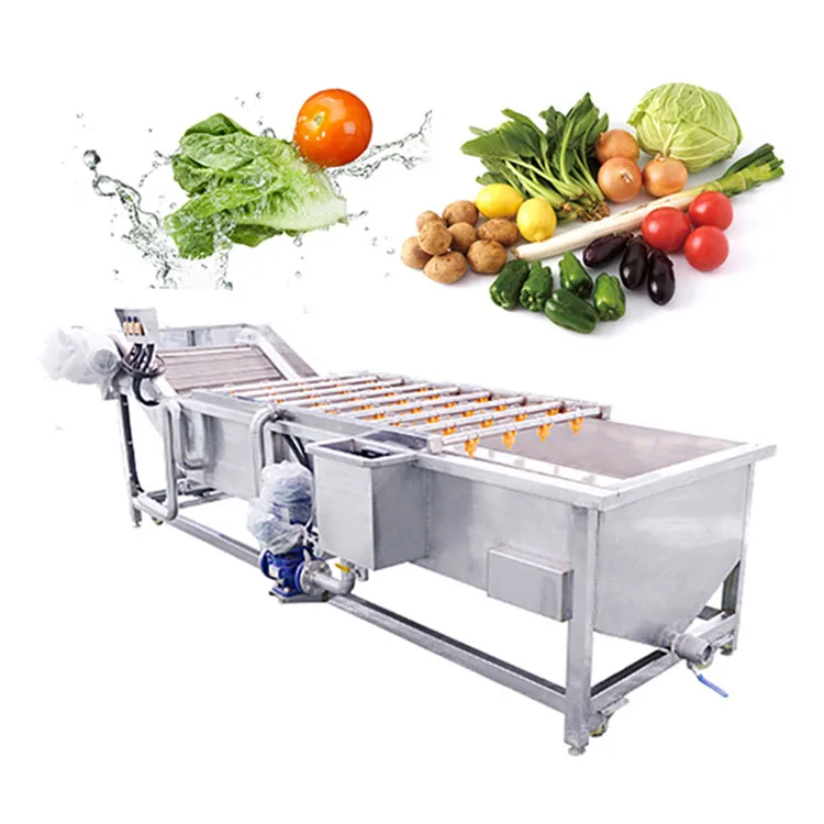 

QX-400 Commercial Industrial Bubble Fruit Avocado Mango Vegetable Potato Washing Processing Machine Production Line