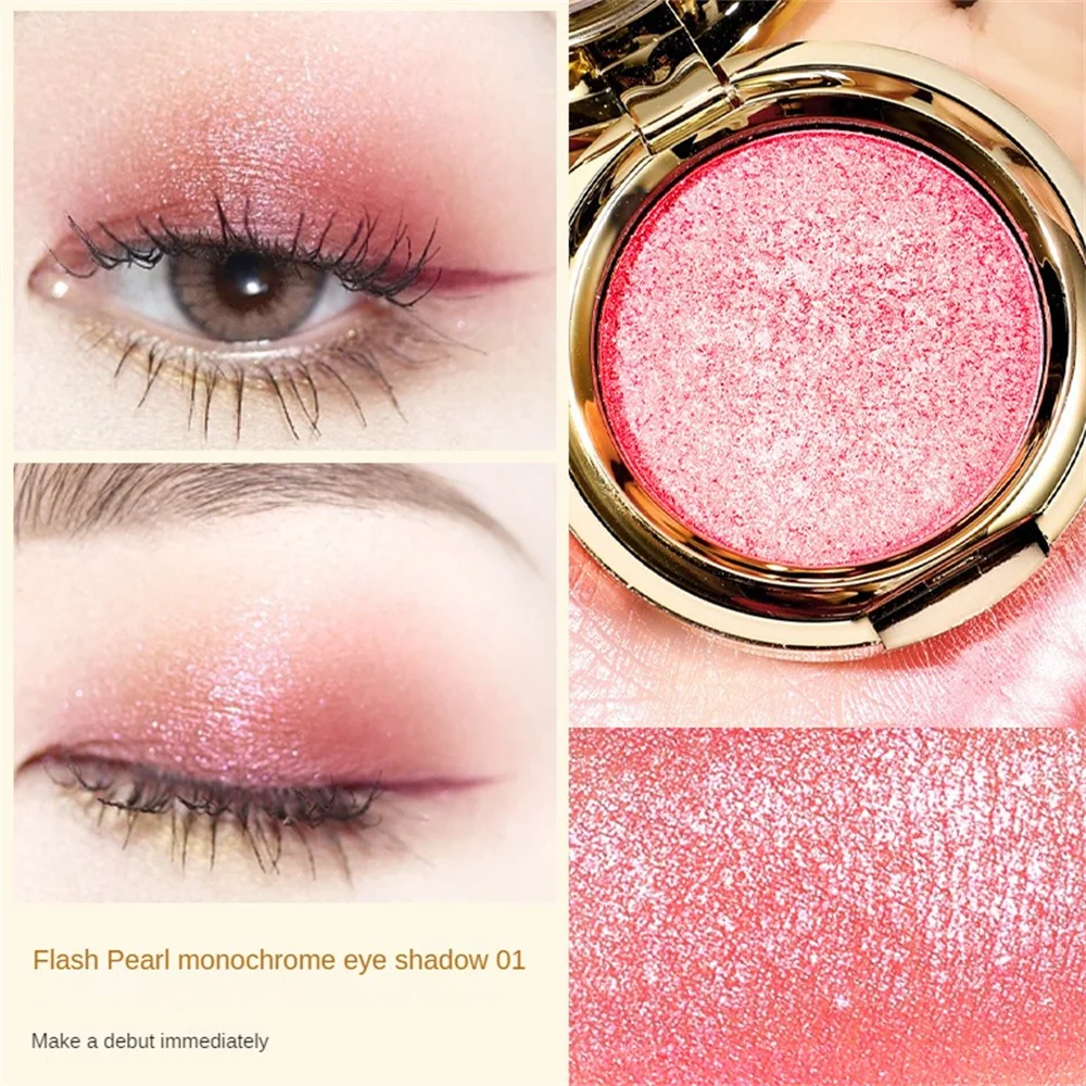 Monochrome Eye Shadow Palette Three Dimensional Pearlescent Highlight Glitter Powder Waterpoof Lasting Eyeshadow Cosmetics