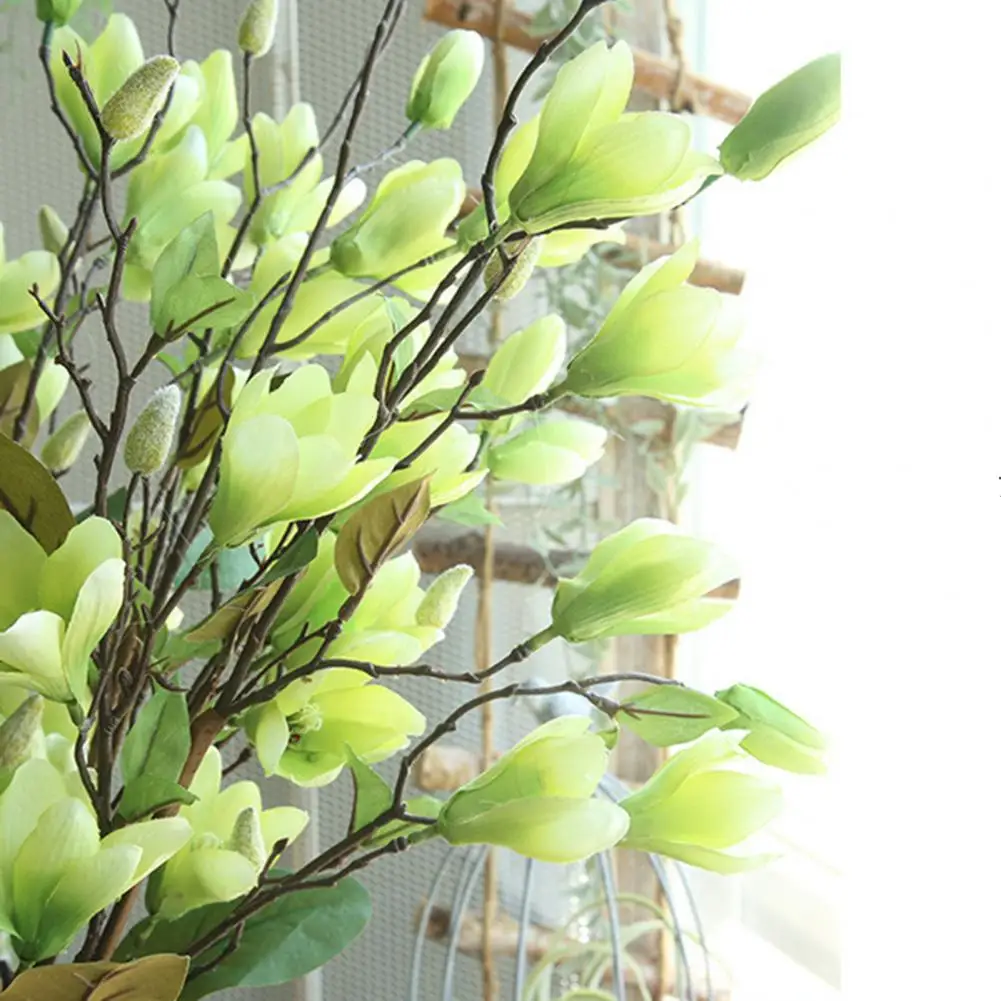 Non-fading Simulation Magnolia Fresh-keeping Floral Arrangement Fancy Table Decoration Faux Flower Simulation Magnolia