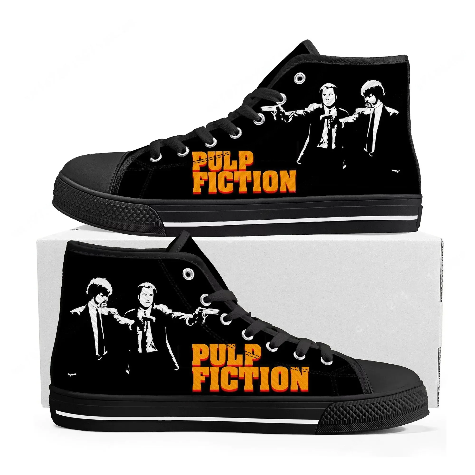 

Pulp Fiction Movie High Top High Quality Sneakers Mens Womens Teenager Canvas Sneaker Casual Custom Made Shoes Customize Shoe