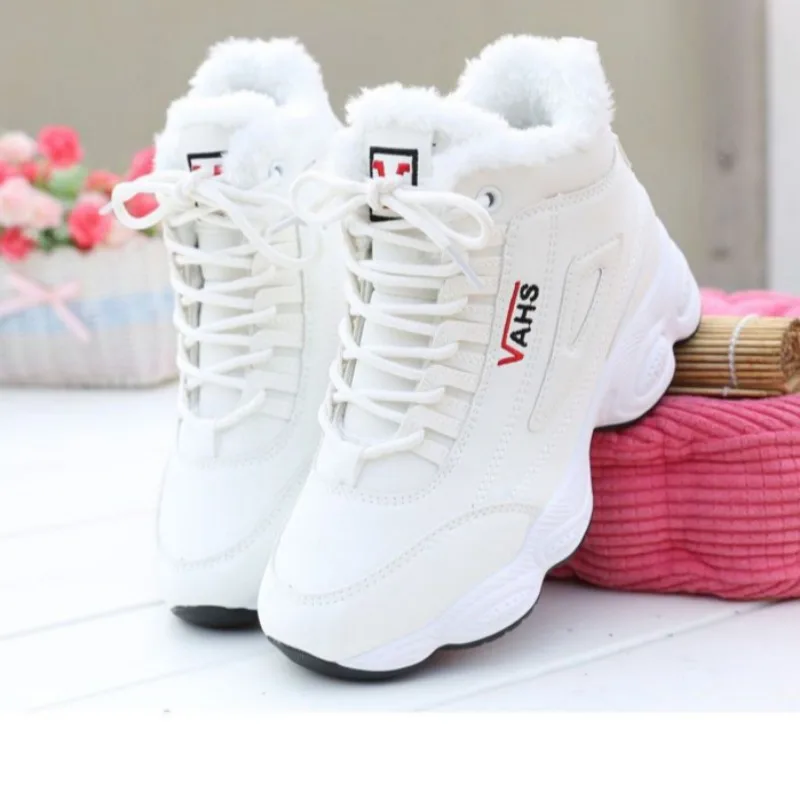 Women Winter Snow Boots Fashion Velvet Warm Cotton Boots Non-slip Hiking Boots Comfort Platform Sneakers Zapatillas De Mujer