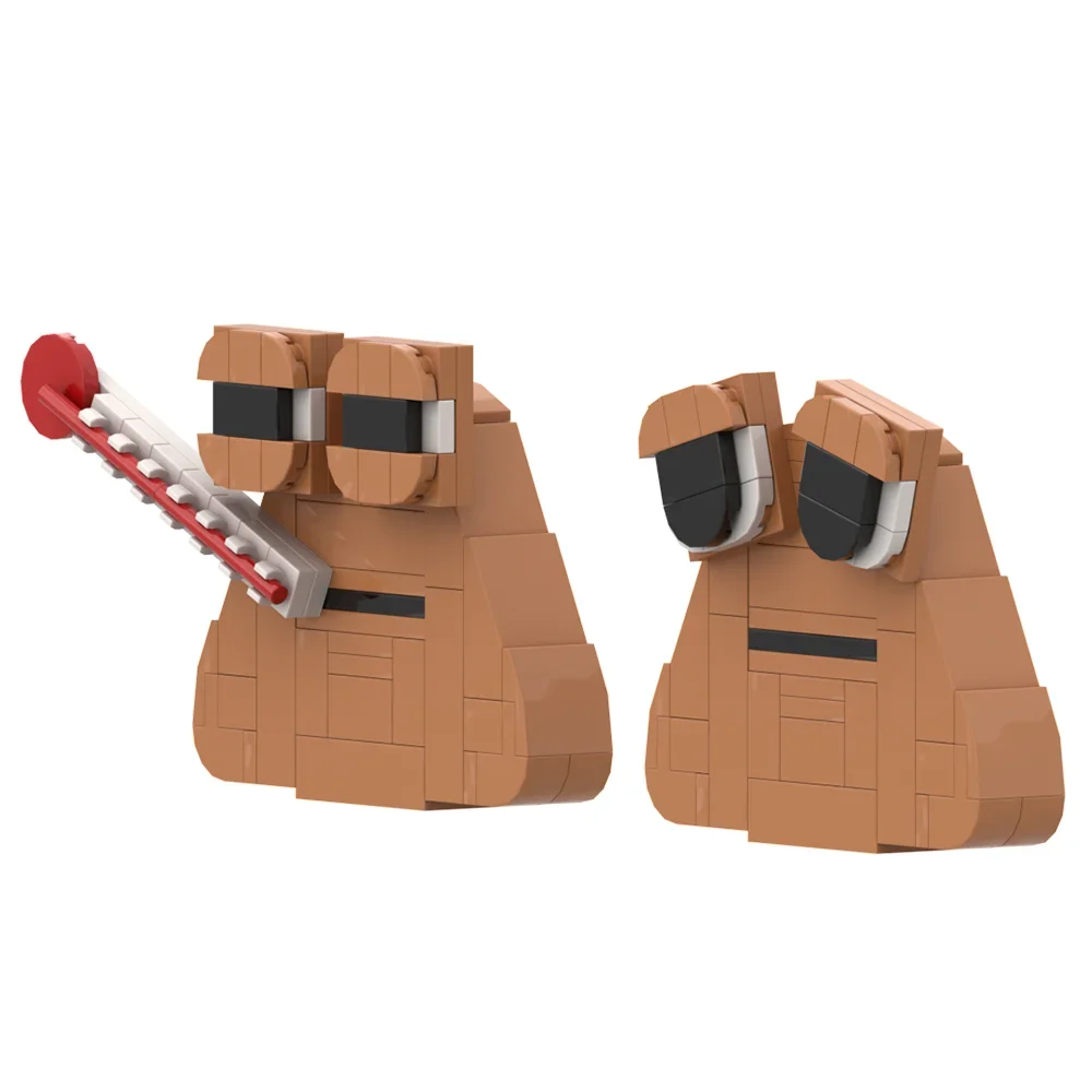 Gobricks MOC Horror gry feces pet Bous Revenges Model klocki kreatywność postacie diy cegły zabawka dla dzieci prezent