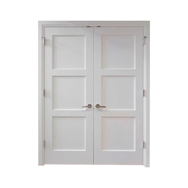 Puerta Interior impermeable e ignífuga, Panel de puerta WPC, puerta agitadora de madera