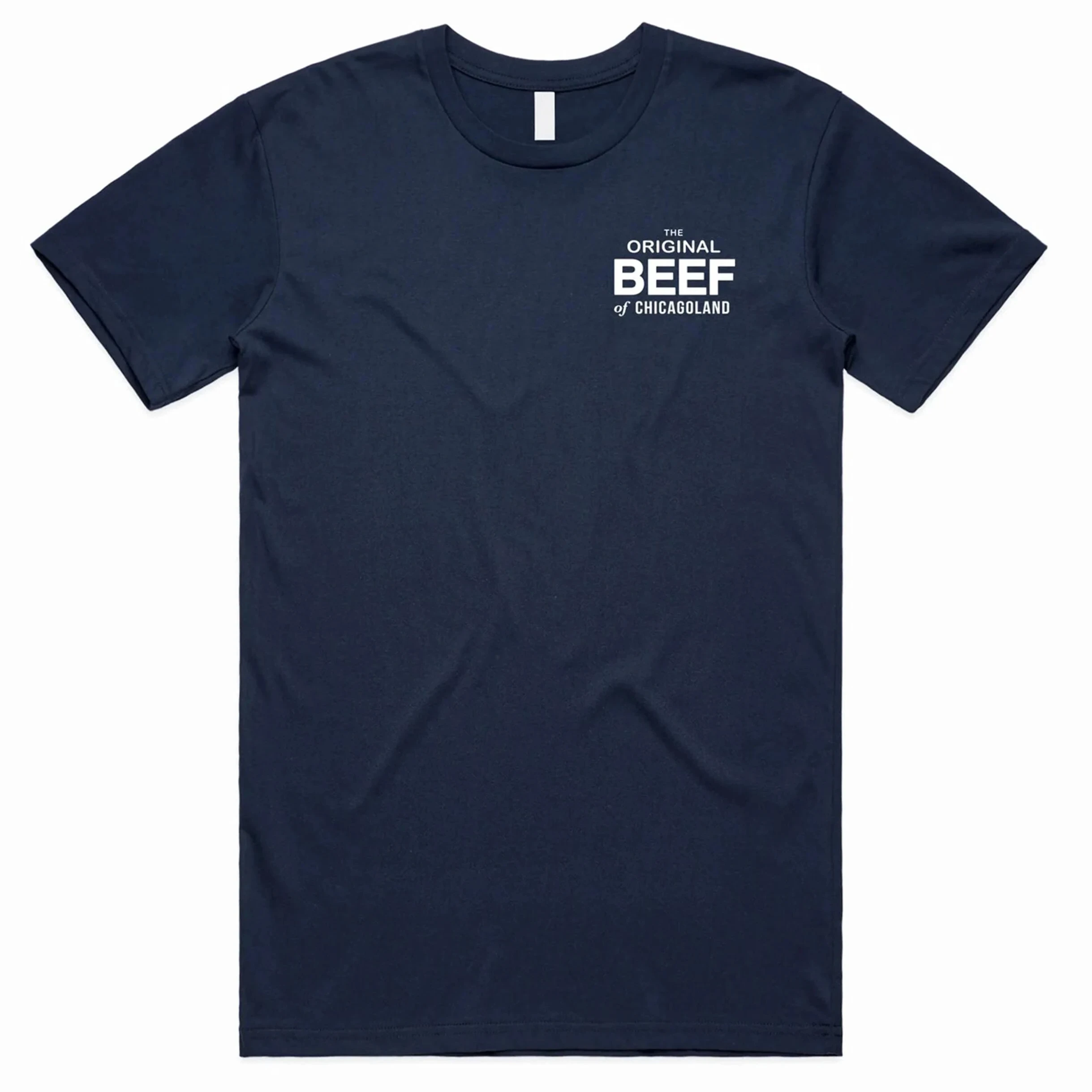 2026 The Original Beef of Chicagoland T-Shirt Unisex Cotton Short Sleeve Tee Simple Chest White Text Logo Graphic Classic TV