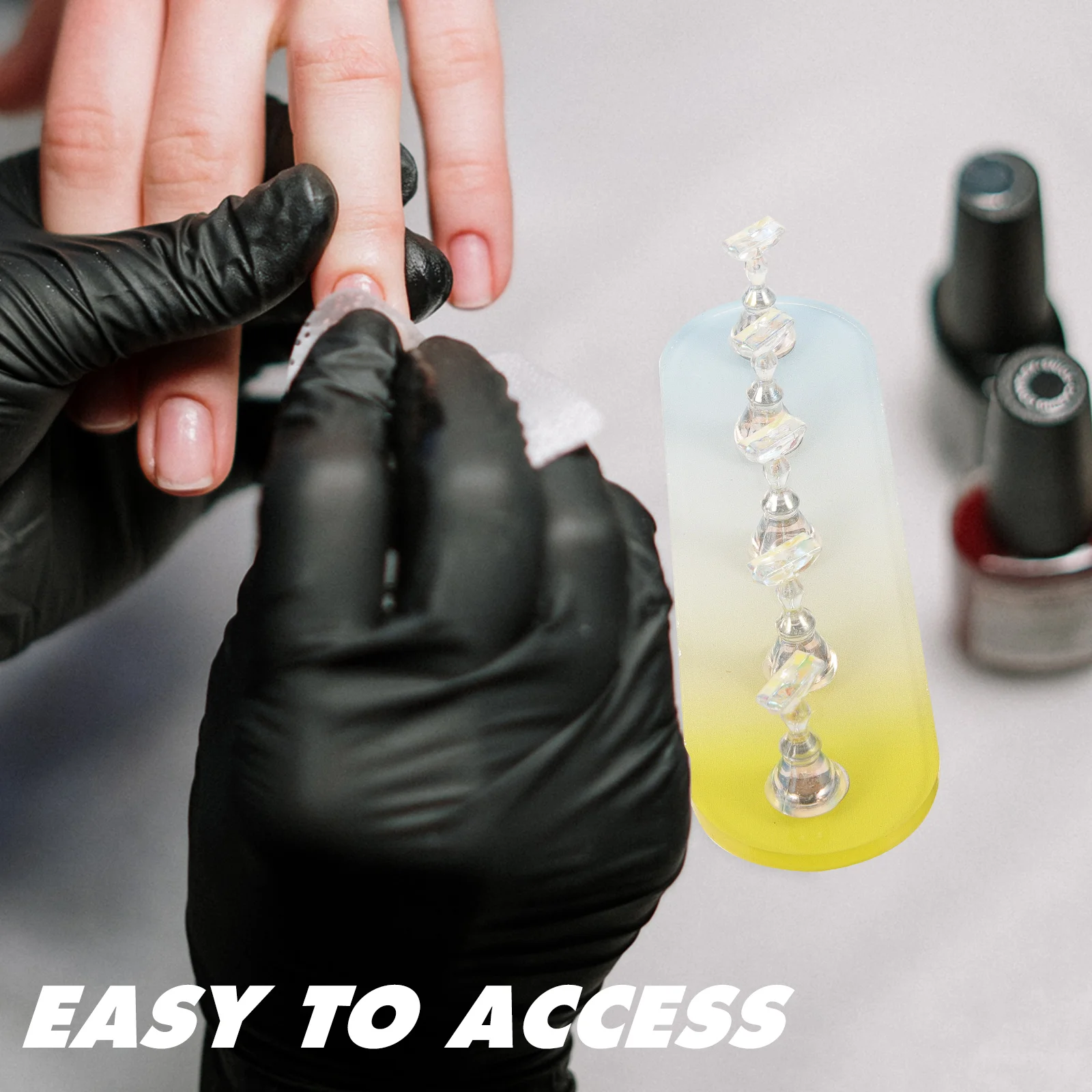 

1 Set Art Display Rack Holders For Manicure Practice Training Stands Creative Magnetic Racks Beauty Salon Home Use Space Saving