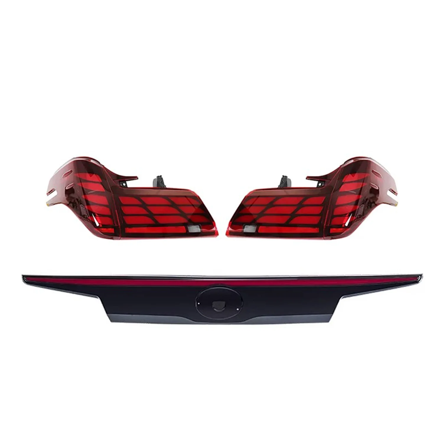 

LED Tail Lamp For TOYOTA ALPHARD 30 SERIES 2015-2018 35 SERIES 2019-2023 Back Rear Light Smoke RED Sequential Turn Signal Light