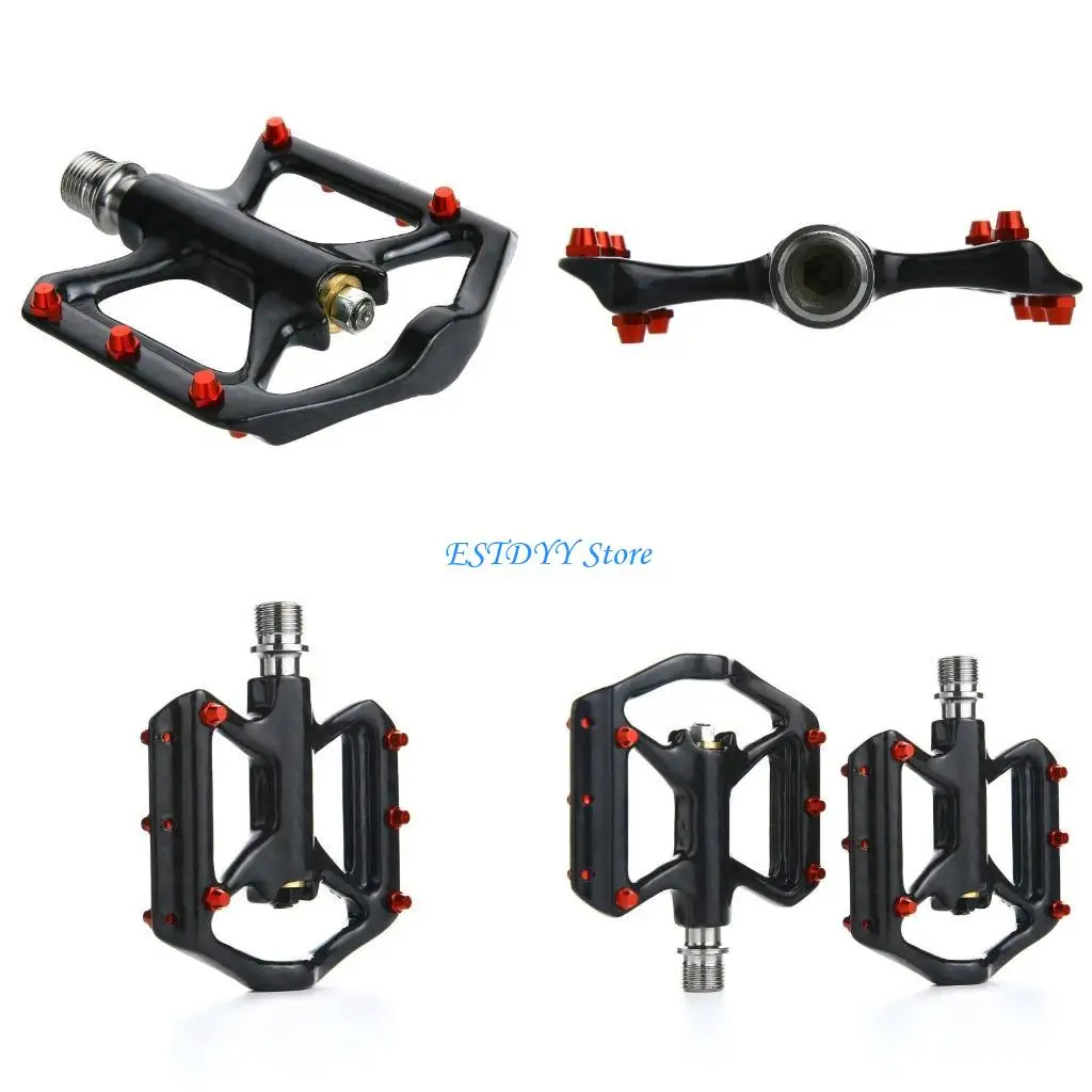 

G6DE Cycling Pedals Hollow Mountain Bike Pedal 3 Bearing Non-Slip Lightweight MTB Platform Pedals Foot Pegs