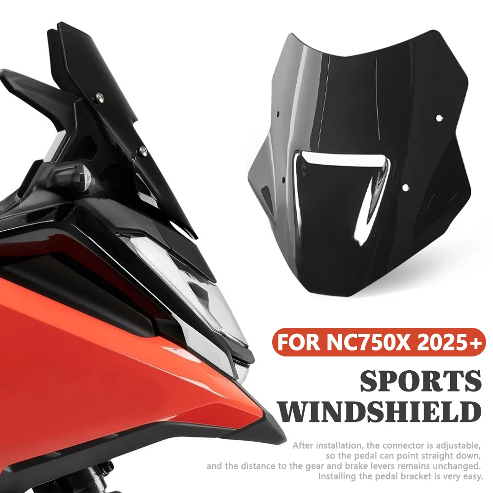 

For HONDA NC750 X 2025 2026 Motorcycle Fairing Viser Visor Wind Screen Deflector Windshield Windscreen