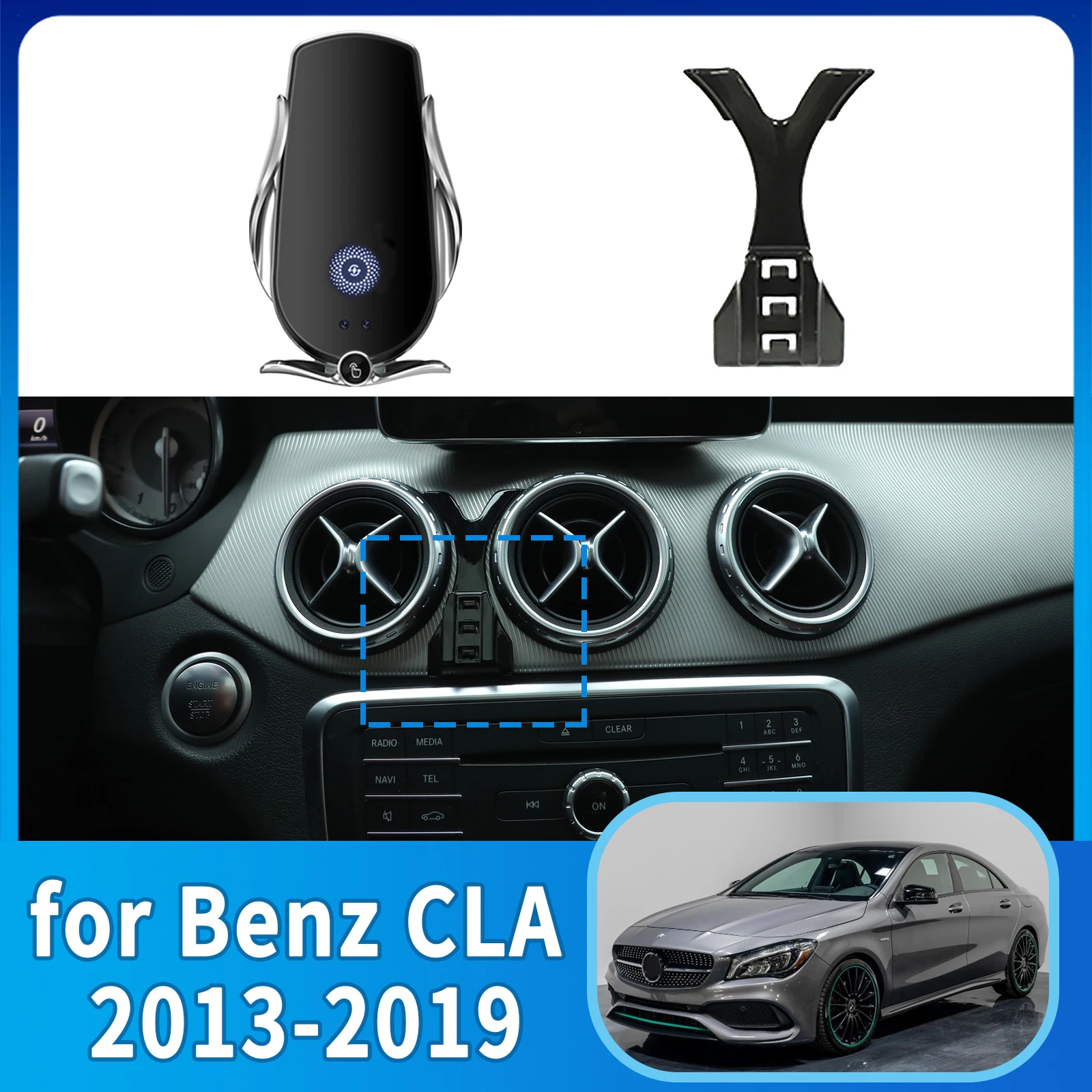 

GPS Bracket Car Mobile Phone Holder for Mercedes Benz CLA C117 GLA 2013~2019 Navigation Stand Auto Accessories