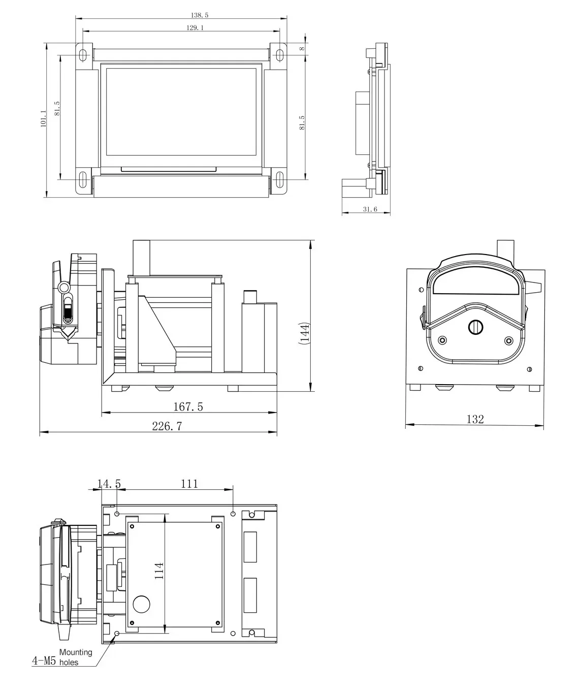 princessDC36V 12V Switch Signal OEM Bomba peristáltica L Equipo