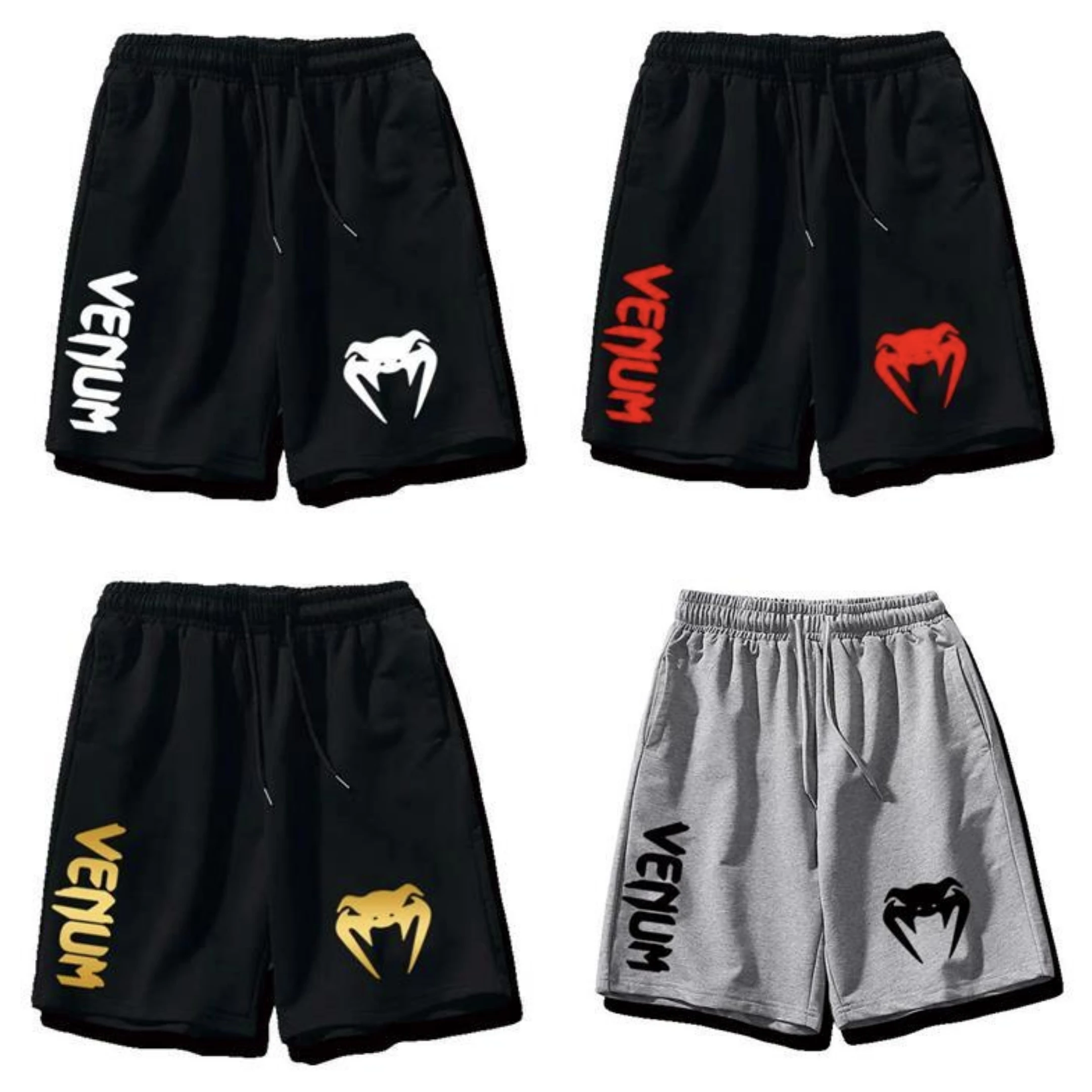 

Men's MMA Pure Cotton Ultimate Fighting orts Boxing Kung Fu Loose Breathable Sports Five-Quarter Pants Trendy mid Waist