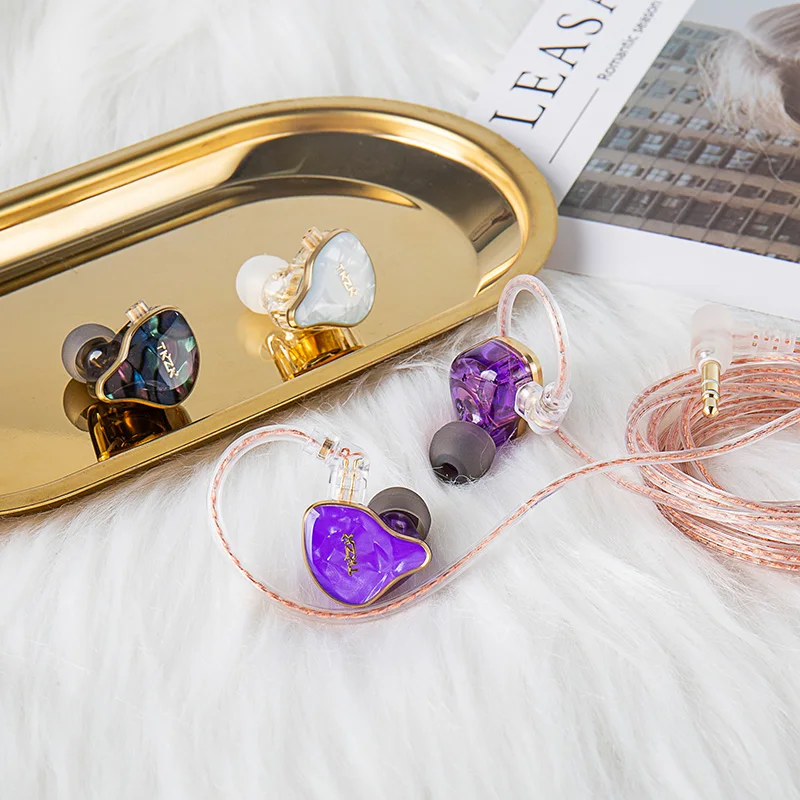 TKZK TK02 테슬라 듀얼 자기 회로 DD 유선 헤드폰 HiFi 인이어 모니터 이어폰(금도금 2핀 IEMS 케이블 헤드셋 포함) 썸네일 5
