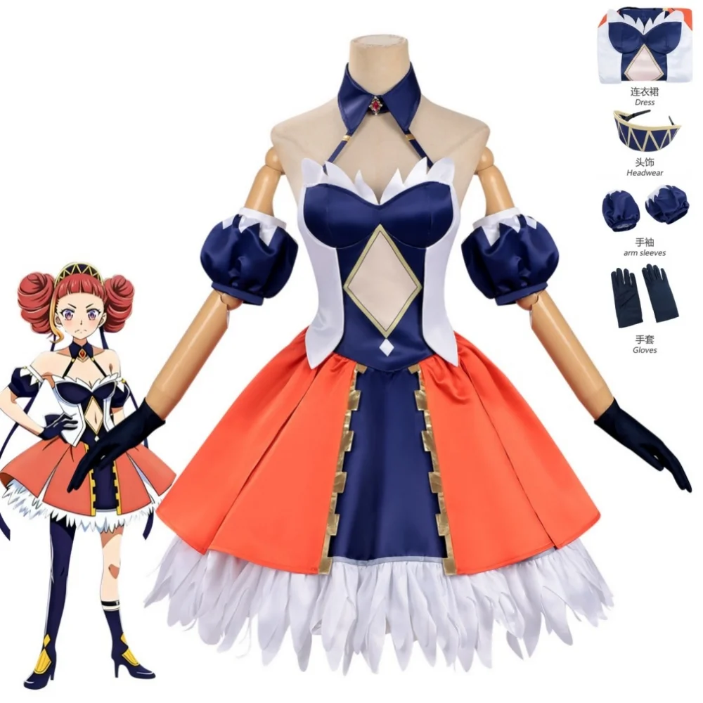 

Anime Record of Ragnarok Alvitr Cosplay Costumes Alvitr Dress Headwear Gloves Halloween Carnival Party Outfit For Women