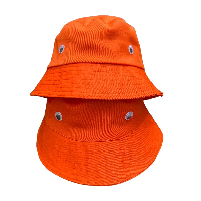 New The Big Lez Show Fisherman Hat Orange Stitched Big Eyed Hat With Cute Sunshade Sassy The Sasquatch Women Men Hat For Outdoor