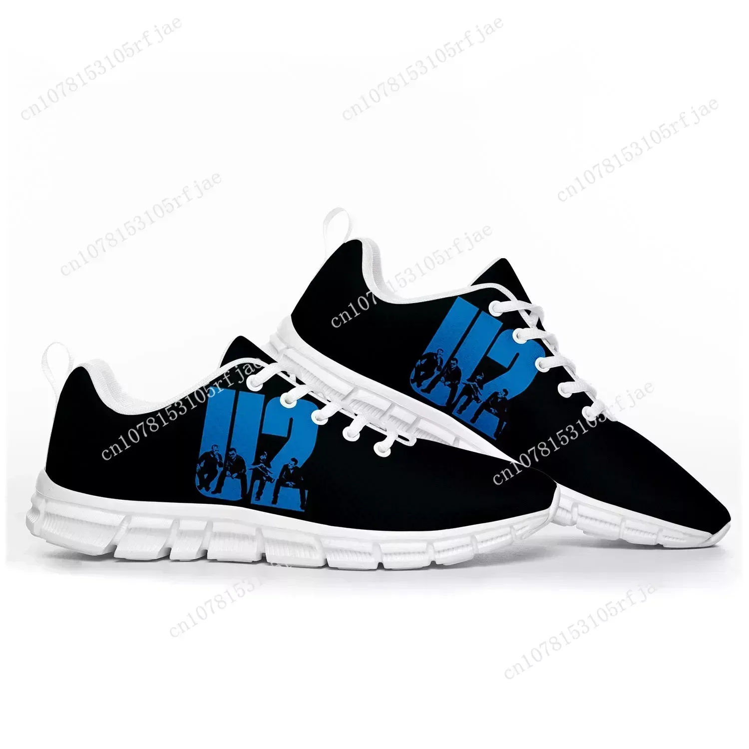 U2 Rock Band Fashion Punk Sports Shoes Mens Womens  Sneakers Casual Custom Couple Shoes White