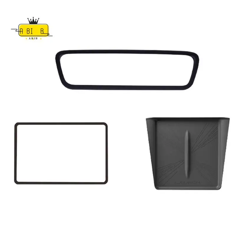 ABIB -Car Center Console Wireless Mat Screen Protect Frame Rearview Mirror Frame For Tesla Model Y Juniper 2025