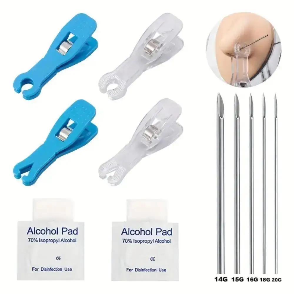 

One-time puncture hemostatic clip set, including 1 hemostatic clip + 5pcs needles + 2pcs alcohol Y2K