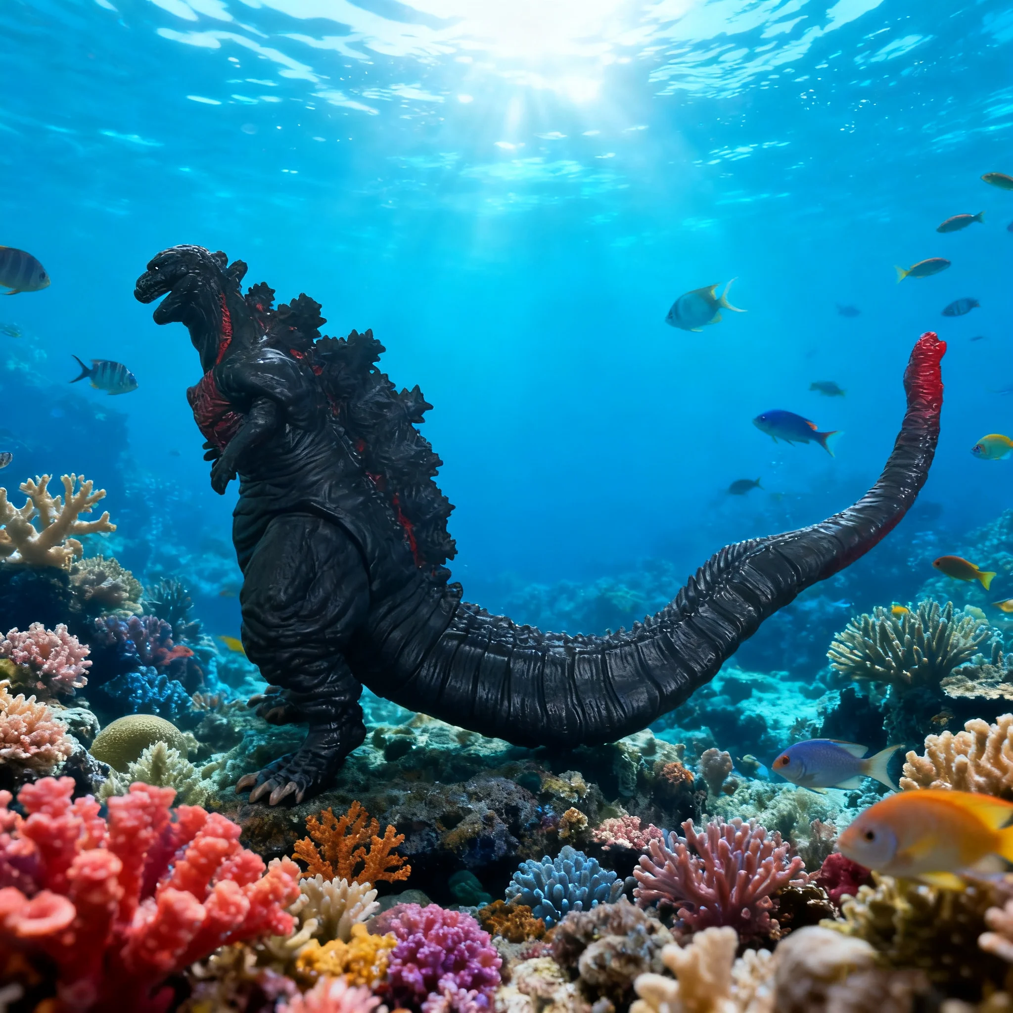 โมเดลก็อดซิลล่า 3 สี ของเล่นแอ็คชั่นฟิกเกอร์ ชินก็อดซิลล่า รุ่นเรดโลตัส ทำจากวัสดุซอฟต์กลู ขนาด 17 ซม. ของเล่นไดโนเสาร์มอนสเตอร์สำหรับเด็ก ตุ๊กตาขยับได้ ของขวัญ