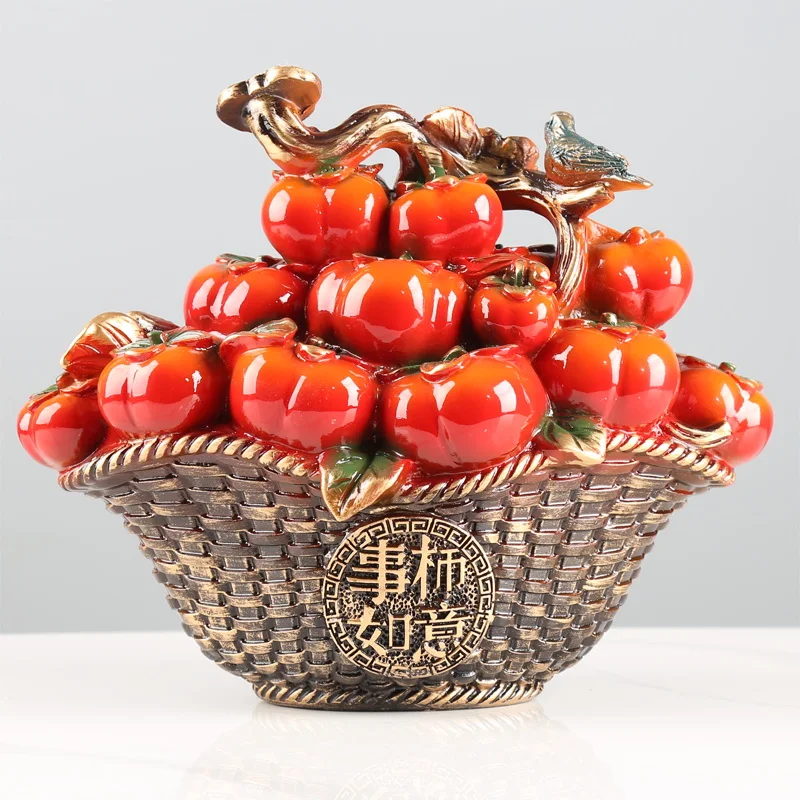 

Persimmon Ruyi Persimmon Ornament Living Room Entrance Wine Cabinet TV Cabinet