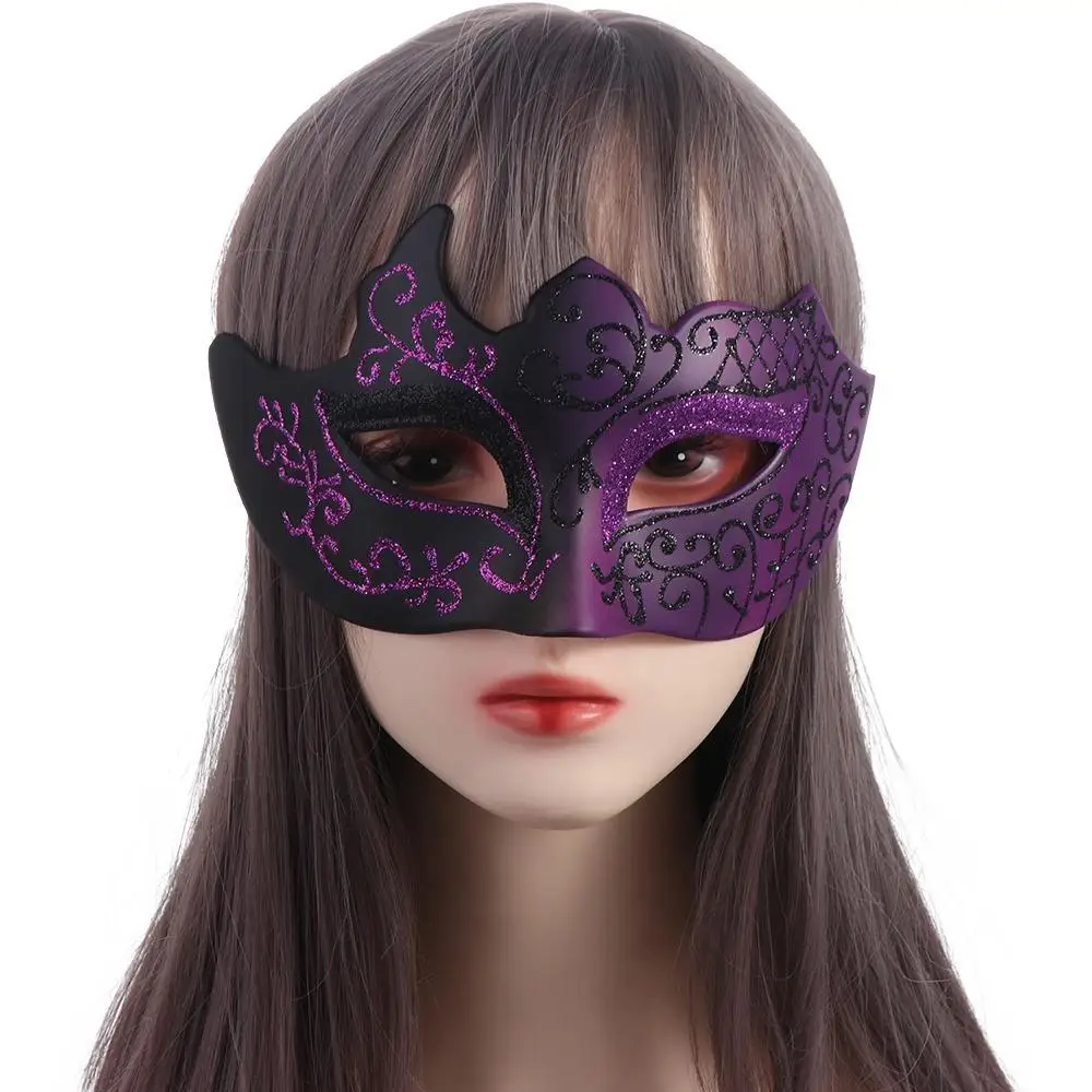 Maschera The Phantom Dancer Maschera Mezza maschera Forniture per feste di ballo Maschera di Venezia Maschere di Halloween Puntelli cosplay per feste Maschera glitterata