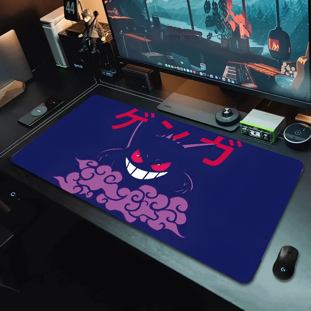 Anime P-Pokemon G-Gengar Mousepad Large Gaming Mouse Pad  LockEdge Thickened Computer Keyboard Table Desk Mat