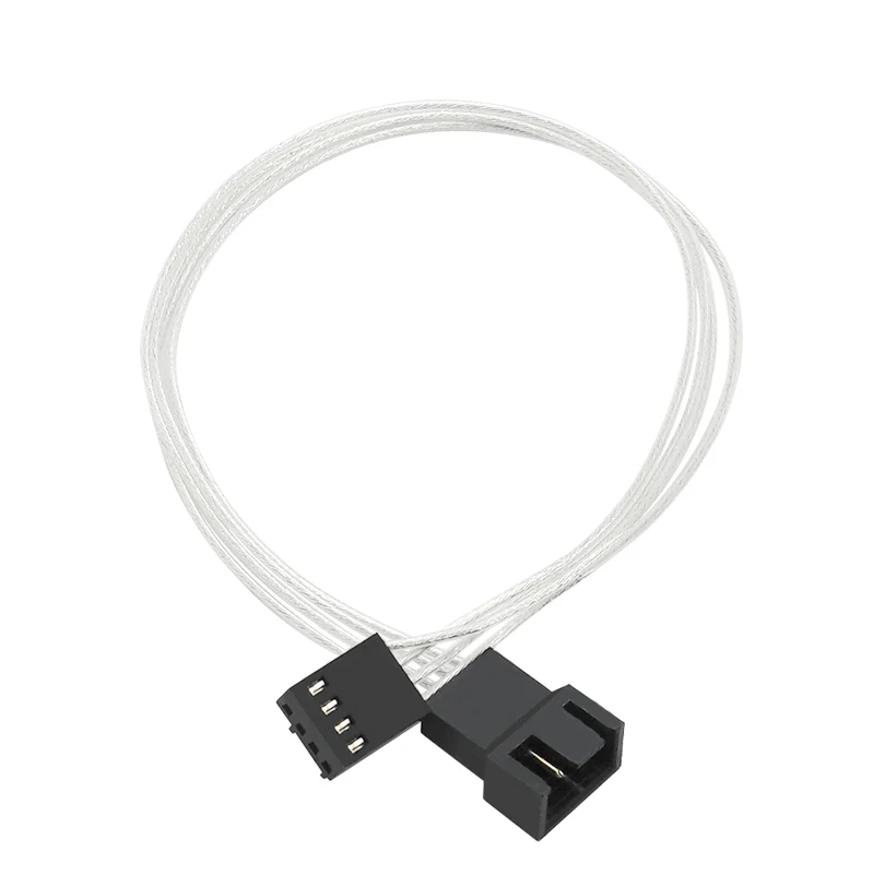 Cable de extensión de ventilador de 4 pines para CPU, Cable adaptador PWM 4 p, caja de ordenador, conectores de Cables de alimentación de 4 pines, divisor de ventilador