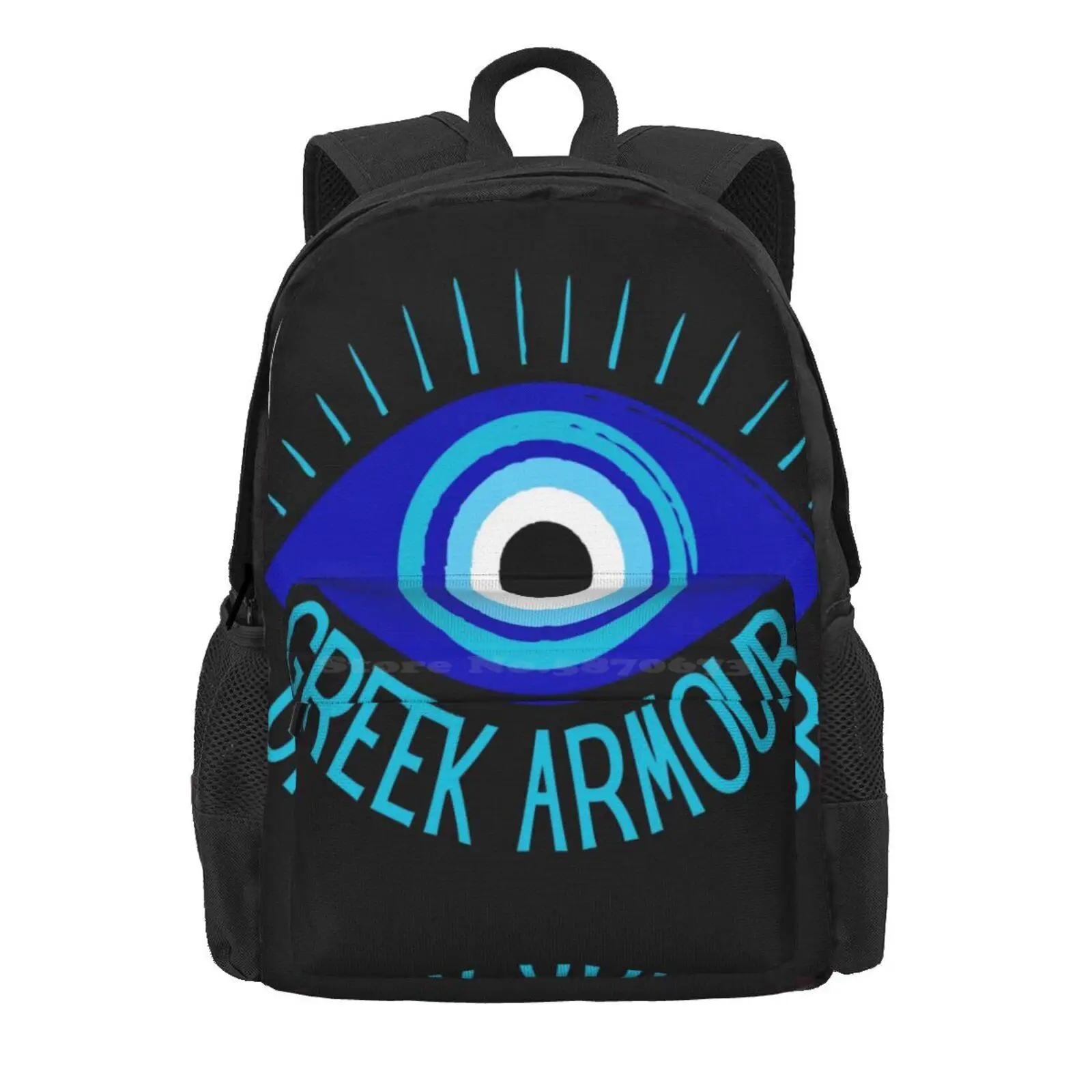 The Evil Eye Hot Sale Schoolbag Backpack Fashion Bags Greek Greece Evil Eye Protection Santorini Corfu Samos Aegina Mykonos