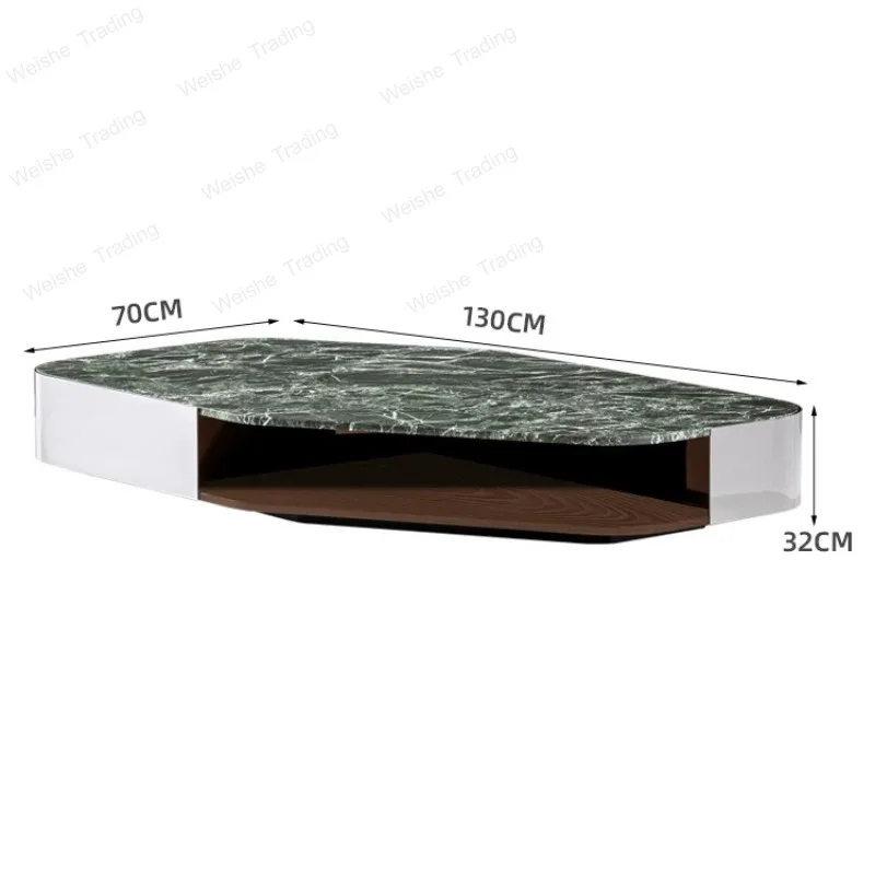Natural luxury stone coffee table high sense modern simple light luxury living room special-shaped atmosphere coffee table