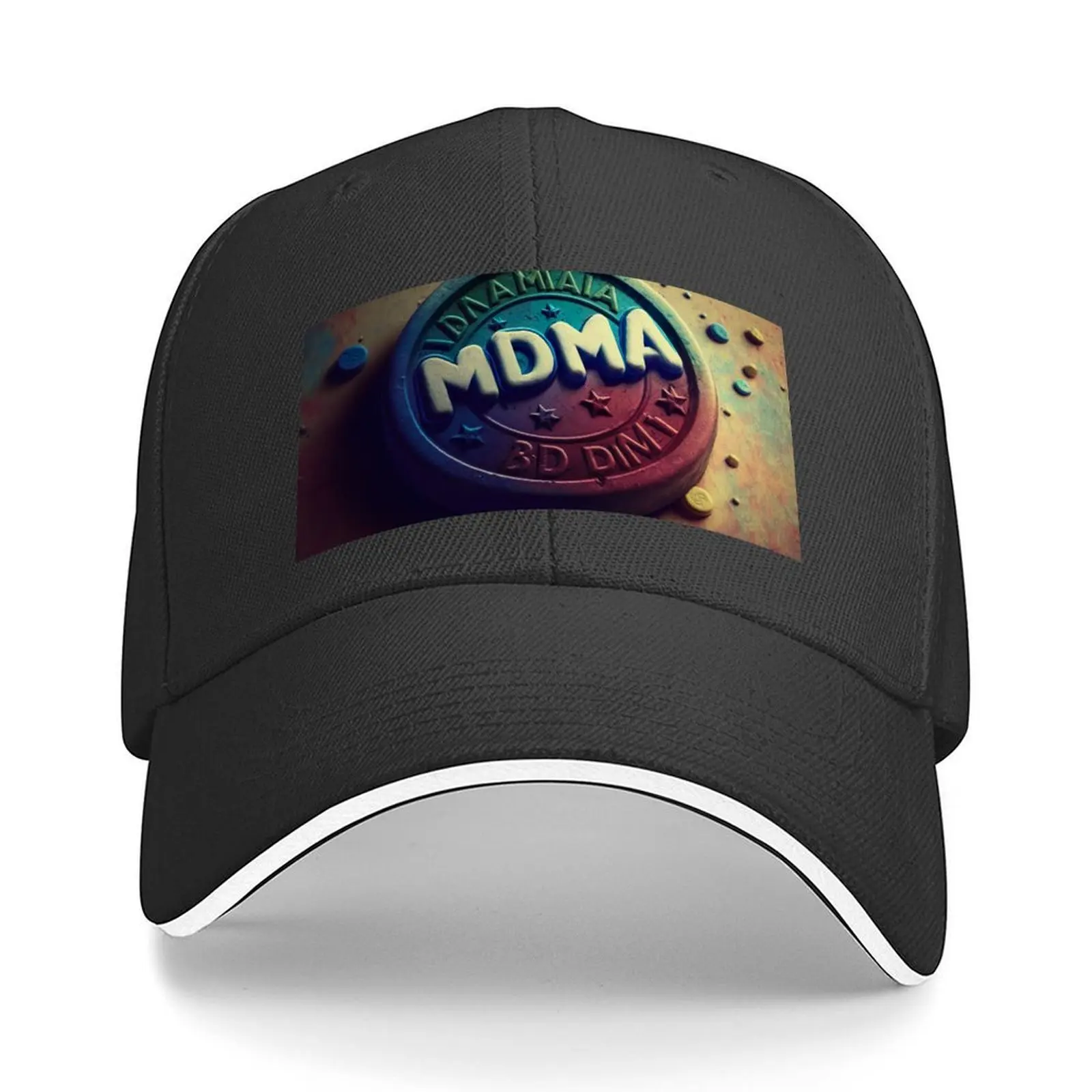 

MDMA Digital Art Baseball Cap Trucker Cap Brand Man cap men's big size hat Streetwear Women's Hats For The Sun Men's