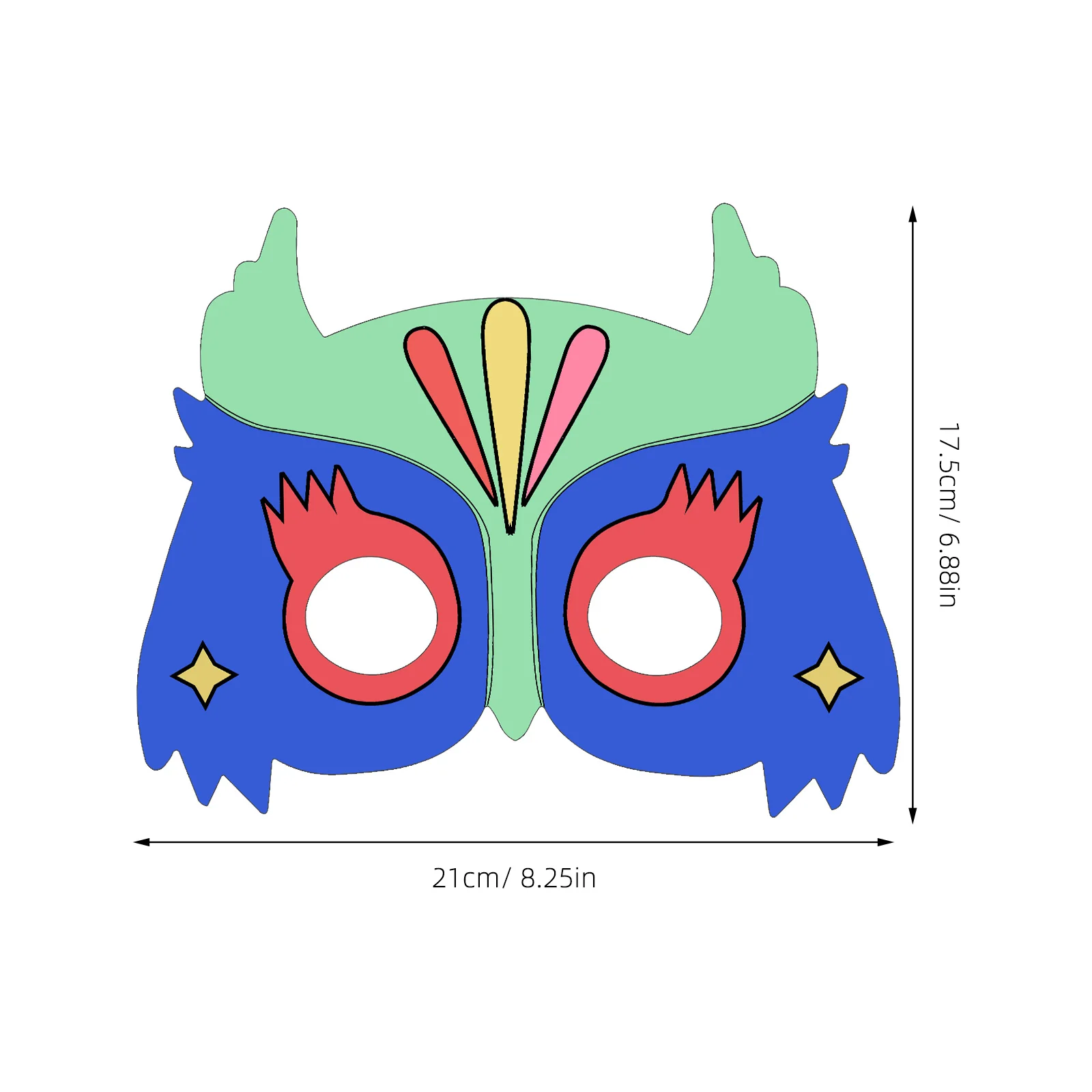 1 conjunto diy máscara artesanato kit máscaras em branco sem pintura para colorir criativo masquerade carnaval festa traje acessório conjunto