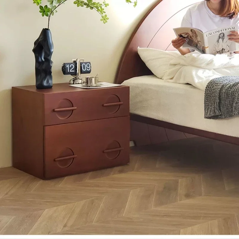 

Chest of Drawer Bedroom Storage Module Vintage Storage Cabinet Bedside Table Living Room Stand Cabinet against the Wall