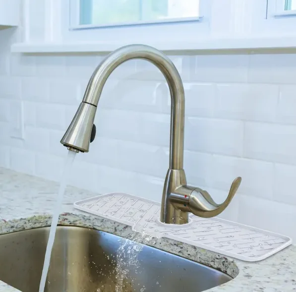 

Силиконовый коврик для смесителя, защита от брызг для кухонной раковины, дренажный коврик, подкладка для сушки