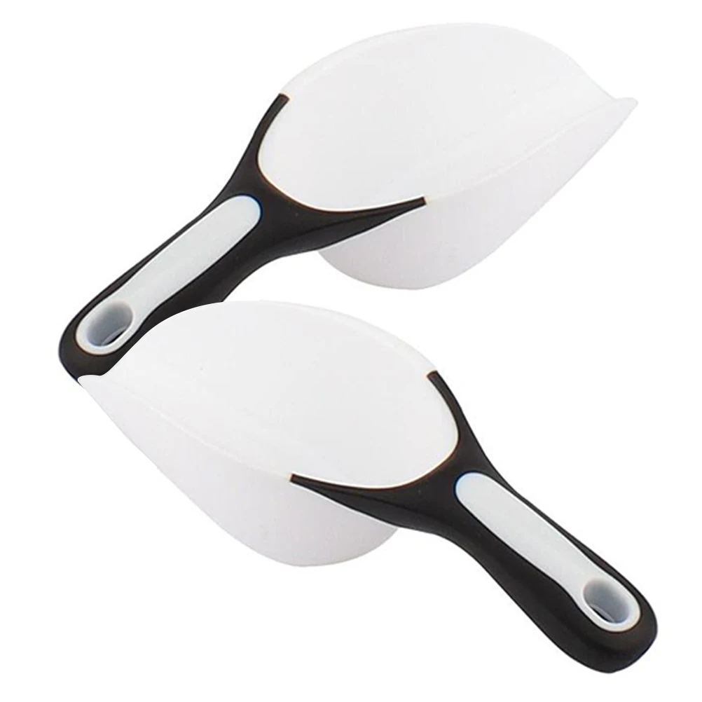 

2Pcs Practical Reusable PP Kitchen Shovel Ice Scoop for Food Grains French Fries Home Bar Restaurant Ice Scoop