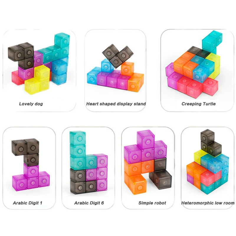 Cube de vitesse magnétique 3D pour enfants, blocs de construction, Puzzle, Cube de vitesse pour enfants