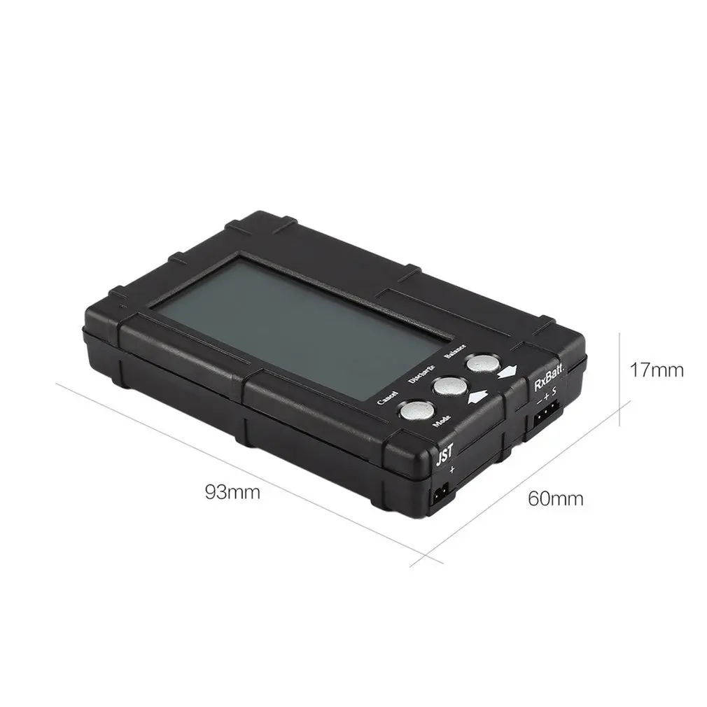 3in1 Battery Balancer LiPo/LiFe 2-6s Balancing Discharger Voltage Meter Tester LCD Screen Register JST Connector for RC Model