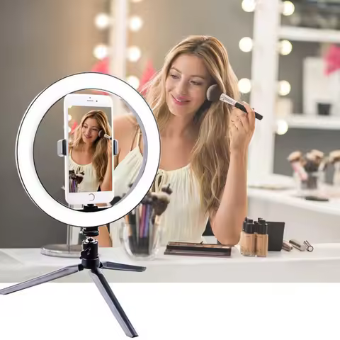 10-Inch LED Ring Light with Tripod — Best simple tripod kit